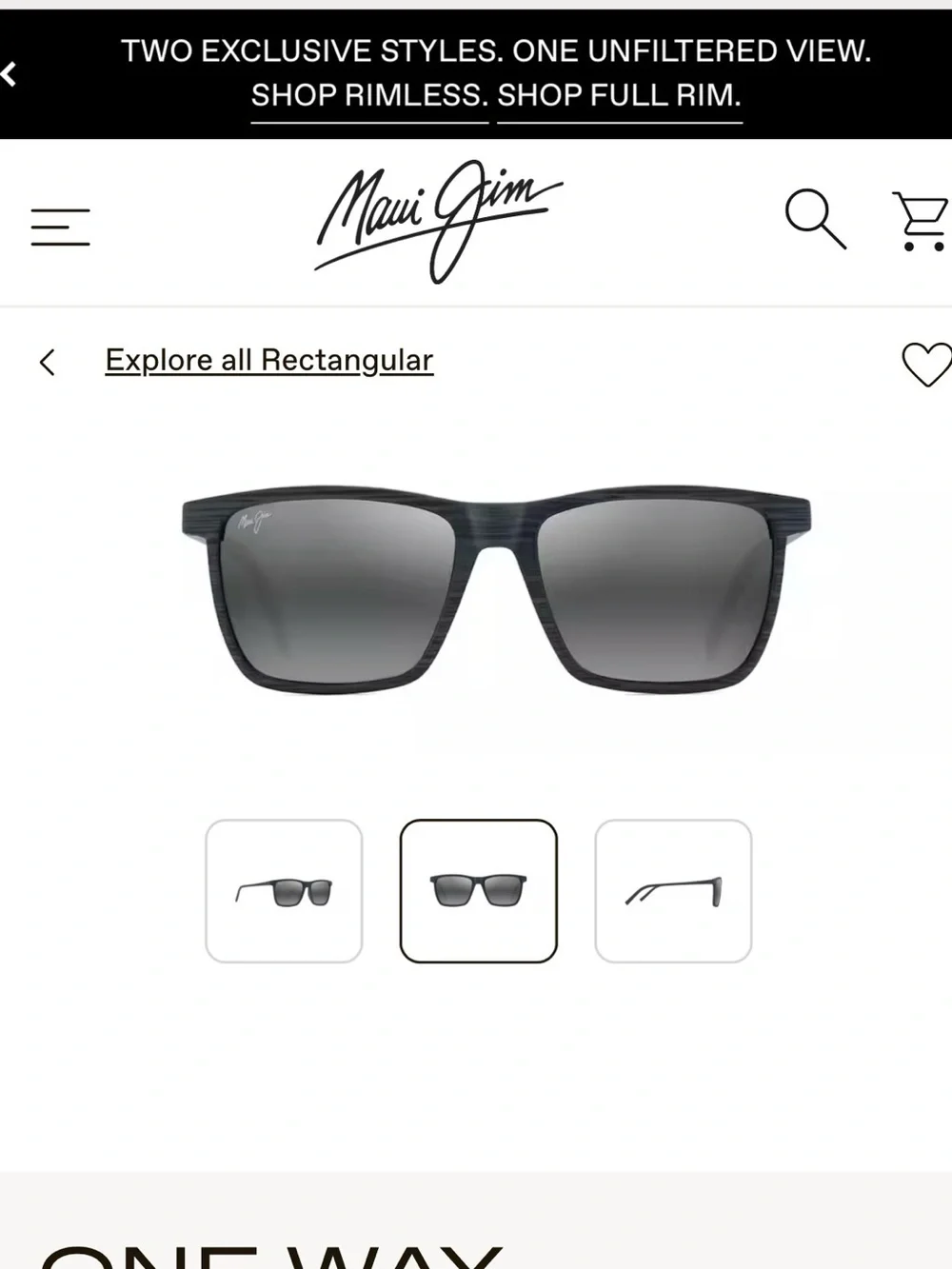 Maui Jim One Way polarized sunglasses
